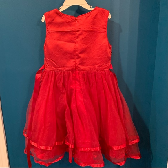 NWT Kids designer red sequins dress - Picture 3 of 4
